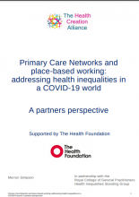 Primary Care Networks and place-based working: addressing health inequalities in a COVID-19 world
